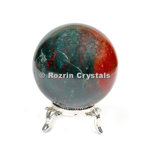 Natural Decorative Blood stone <b>Crystal</b> <b>Ball</b> Spheres for Fengshui - Product Image 1