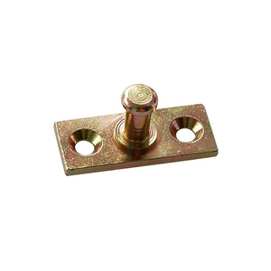 Hood <b>Lock</b> Door Latch-Metal & Steel Construction Silver/Yellow Zinc Finish - Product Image 1