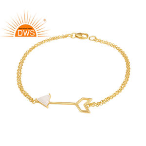 Arrow Design 925 Silver Moonstone Pulsera personalizada Fabricante de joyas India Classic Collection - Product Image 1