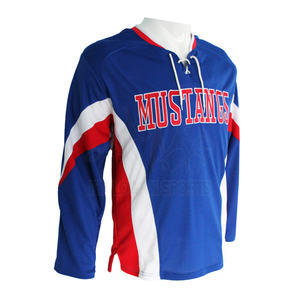เสื้อฮ็อกกี้น้ำแข็งโพลีเอสเตอร์100% สำหรับผู้ชาย/ทำเอง Hokey Jersey/ระเหิดเสื้อฮ็อกกี้น้ำแข็ง - Product Image 6