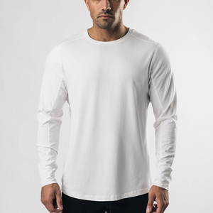 T-shirt uni pour homme en coton 100% de haute qualité OEM 220 g/m², t-shirt surdimensionné, impression de logo personnalisée, t-shirt vierge - Product Image 2