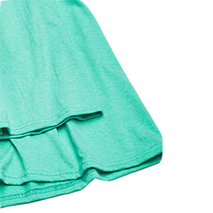 Alta calidad logotipo personalizado bordado impresión Casual pantalones cortos mangas algodón liso Color sólido cuello redondo verano Hombre Camisetas - Product Image 5