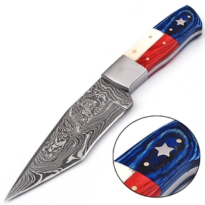 Xyj couteau à lame en acier de damas, fait à la main, belle résine, fixer le couteau à lame (smk1624) - Product Image 1