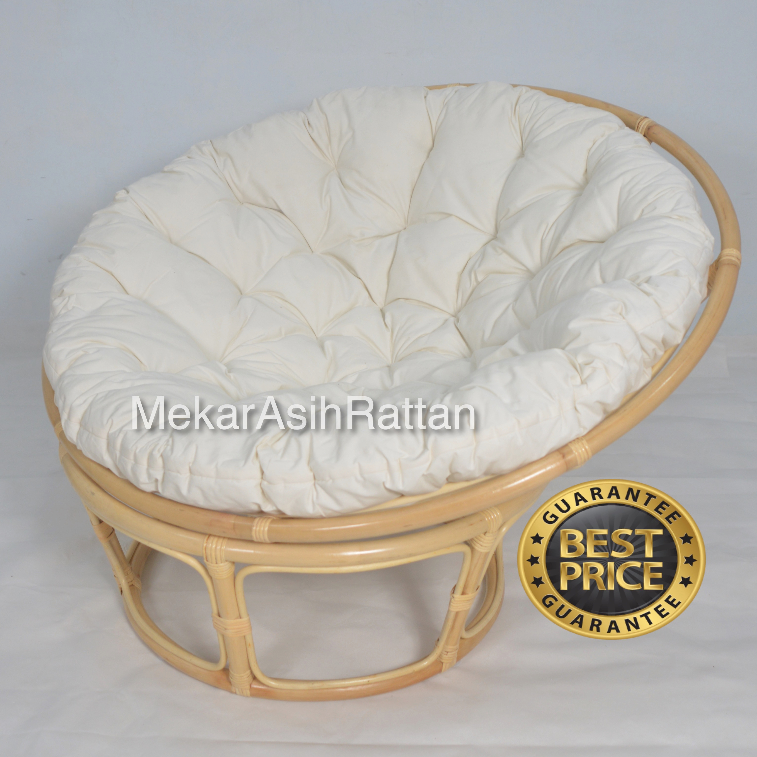 Натуральный ротанговый стул Papasan, винтажная уличная мебель ручной работы из Индонезии