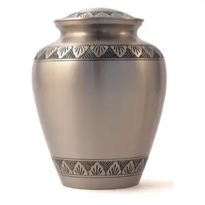 <b>Large</b> Adult Cremation <b>Urns</b> Hand Engraved Metal Burial Memorial Funeral Ashes <b>Urn</b> Treasure for Human Ashes Storage - Product Image 1