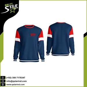 High Quality New <b>Design</b> Cotton Fleece Unisex Blank Crew Neck Sweatshirt - Product Image 6