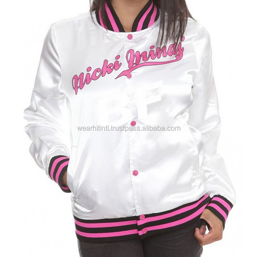 Alibaba Jaqueta Bomber Cetim Feminina Jaqueta Bomber De Seda