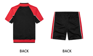 Wholesale Custom Logo Printed Men's Summer Sportswear Short Sleeve Gym Sweat <b>Suits</b> TrackSuit Shorts <b>T</b>-<b>Shirt</b> Sets - Product Image 6