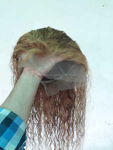 Peluca de cabello virgen brasileño alineado con cutícula 100%, Color Natural, Frontal transparente, recto, pequeño, de longitud completa, cabello humano crudo - Product Image 6