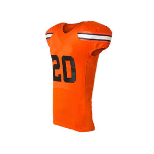 Prix de gros, uniforme de football américain à manches courtes, logo personnalisé, vêtements de sport, sublimation en coton - Product Image 2