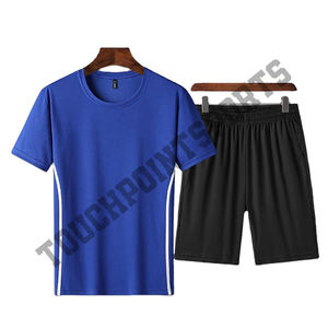 Ensemble de shorts en coton éponge décontracté d'été pour homme de marque personnalisée 2 pièces respirant - Product Image 6