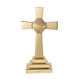 Suministros de Iglesia de la India, suministros de iglesia con estrellas grabadas, Cruz de santuario de latón - Product Image 3