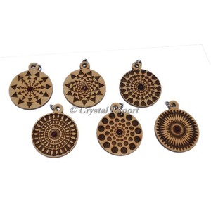 Péndulos de madera curativa Feng Shui, piedra preciosa de ágata tallada, compra en línea para la venta - Product Image 4