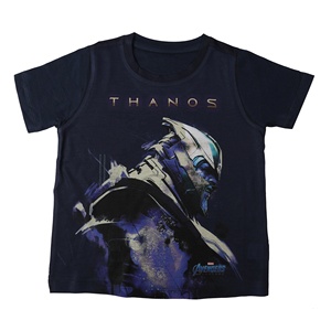 T-shirt imprimé numérique personnalisé pour enfants, en coton doux, à manches courtes, col rond, motif super-héros, idéal pour l'été - Product Image 1