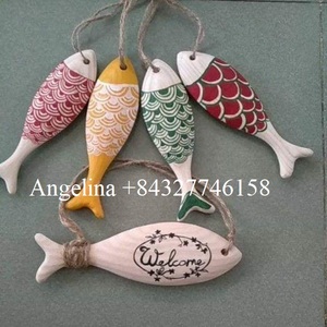 Décoration de poisson en bois vierge, poissons vierges, vinyle non finis - Product Image 3