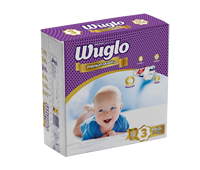 Wuglo Couches pour bébé, Pack Jumbo, Taille Mini, 100 pièces, en coton respirant, jetables, avec protection anti-fuites, SAP allemand, certifiées ISO9001, imprimées