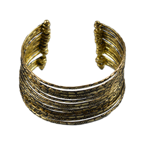 กำไลข้อมือดีไซน์ใหม่ทันสมัย พร้อมสายรัดข้อมือสีทองเงา เหมาะสำหรับงานปาร์ตี้และงานแต่งงาน - Product Image 5