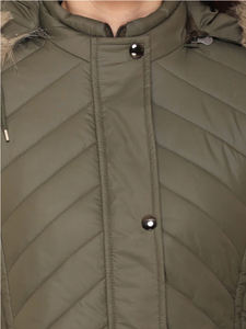 New Fashion Arrival Women's Full Sleeve Puffer <b>Jackets</b> Hooded Neck Custom Logo Women <b>Quilted</b> <b>Jackets</b> for Sale - Product Image 6