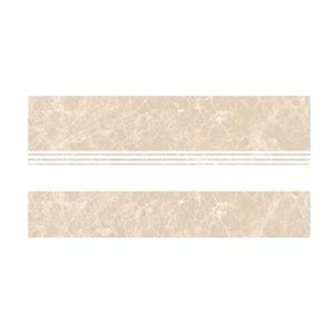 Light <b>Cream</b> Plain Glossy Stair Ceramic Tiles S-300x1200mm, R-200x1200mm - Product Image 1