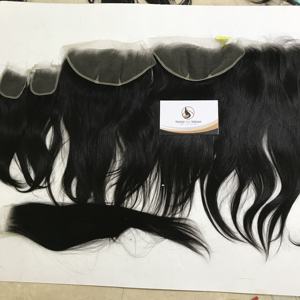 Film Lace Frontal Closure 4x4 13x6 — meetu, cheveux naturels vierges, Transparent, prix d'usine - Product Image 3