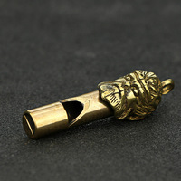 Wostu — pendentif d'écusson en cuivre pur, style rétro, extérieur, survie sauvage, CA004