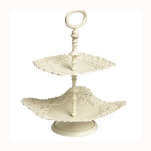 Support de gâteau aux fruits multifonctionnel pour la célébration de la fête d'anniversaire Support de serveur de gâteau en métal décoratif arrondi - Product Image 3