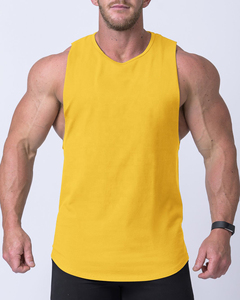 Camiseta deportiva de algodón para hombre, chaleco sin mangas para gimnasio, Fitness, correr, con logotipo personalizado - Product Image 5