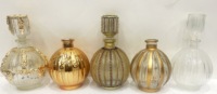 Bouteilles de parfum en verre faites à la main en Égypte, design unique, style floral, décoration en cristal bronze antique, technique de moulage, 20-200 ML