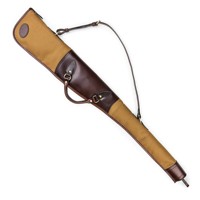 Housse de fusil en toile et cuir personnalisée pour la chasse, avec taille et logo sur mesure, MOQ 25 pièces