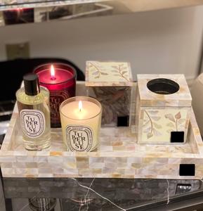 <b>Eid</b> <b>Gift</b> Religious Bone Inlay Tray Bakhoor Burner Set Mother Pearl Bakhoor Mabkhar Resin Incense Burner Axiom Home Accents - Product Image 2