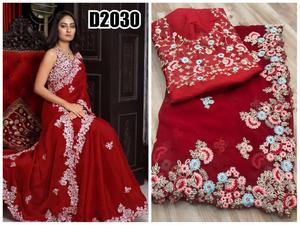 เสื้อโปโลดีไซน์เนอร์บอลลีวู้ดผ้าไหมเนื้อนุ่มพิมพ์ลายดิจิตอลสีแสดเข้มพร้อมเสื้ออินเดีย Alphanumero - Product Image 4