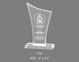 Al por mayor mejor calidad para imprimir el logotipo de cristal promocional trofeo de fútbol corriendo mejor empleados de oficina ganador trofeo - Product Image 5