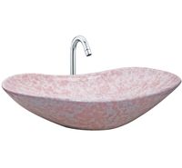 Fournisseurs indiens de couleur rose Articles sanitaires en céramique les moins chers Bassin de table pour la maison.