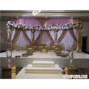Gujarati Wedding Vidhi Mandap Chairs Traditional Indian Wedding Sankheda Mandap Chairs Wooden Sankheda Mandap Chairs USA - Product Image 1