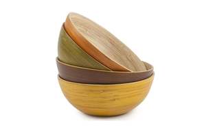 Eco2go Vietnam Artesanías Color personalizado Vietnamita Spun Bamboo Food Bowl Set Country Design PC Material Cartón Hecho Vietnam - Product Image 3