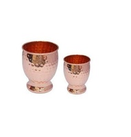 Hotels/Restaurant Koper Borrelglas Groothandel Exporteur Uit India Nieuwe Ontwerp Hand Gehamerd Koperen Glas Voor Selling