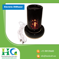 Diffuseur d'huiles essentielles électrique en céramique élégant |   Brûleur d'huiles essentielles artisanal, diffuseur d'arômes, chauffe-parfum à brancher, décoration d'intérieur, relaxation
