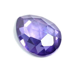 Pierres précieuses amples pour la fabrication de bijoux, pierre naturelle, lavande CZ, 20x15mm, princess et Rose, 31.88 Carat - Product Image 2