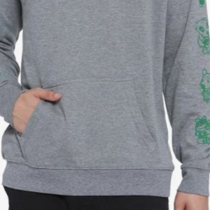 Sweat à capuche d'hiver 100% coton imprimé de logo personnalisé unisexe col à capuche du fabricant avec motif solide - Product Image 3