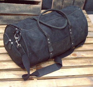 Sac de sport unisexe en cuir véritable Vintage tendance couleur bonbon pour voyage d'affaires bagage à bandoulière sac de cabine chaussure de week-end - Product Image 4