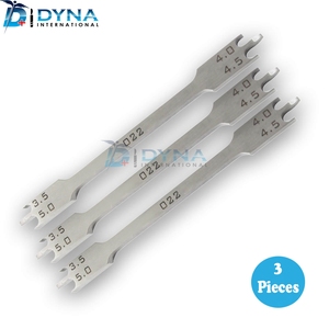 เครื่องมือวัดความสูงตัวยึดเหล็กแบบแมนนวลเครื่องมือสำหรับการจัดฟัน3ชิ้น - Product Image 2