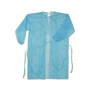 Disposable Isolation Gown PP SS, SS + PE, SMS, SMMS Fabric Water Proof Isolation <b>Apron</b> 35-40 GSM FREE SIZE PPE-ISO-001 IN;32665 - Product Image 1