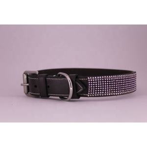 Collar de charol indio de alta calidad para perro, Collar de perro con diamantes de imitación, precio de fabricación - Product Image 3
