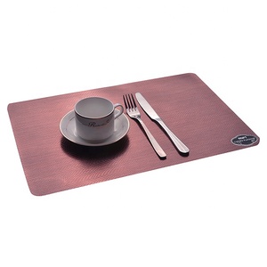 RNPT brushed <strong>set</strong> <strong>of</strong> 12 colors PVC Restaurant Table Mats <strong>Placemat</strong> TD114 vinyl <strong>placemats</strong> wholesale - Product Image 5