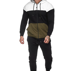 Ensembles de survêtements de Fitness pour hommes, vêtements de sport, survêtement d'entraînement et de Jogging, ensemble deux pièces - Product Image 6