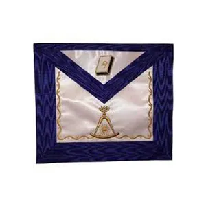 Grembiule maestro adorativo a 14 gradi Lodge massonico Regalia International Mason Key Masonic Blue Lodge bianco e blu 2022