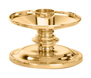 Candelabro de latón redondo con forma de candelabro, portavelas de la India, Brassworld - Product Image 5