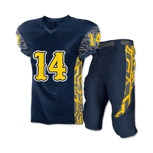 Youth football uniform new pattern hot sale custom colors-shirt american football uniform - Product Image 3