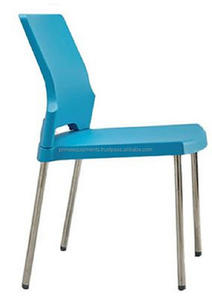 Chaises d'acier en métal de détente de restaurant de cafétéria sans main - Product Image 2