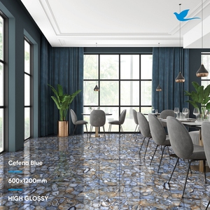 600x1200 Porcelaine entièrement polie Sélection haute brillance 60x120cm Beaux carreaux de mur pour une utilisation en plein air dans les hôtels - Product Image 2